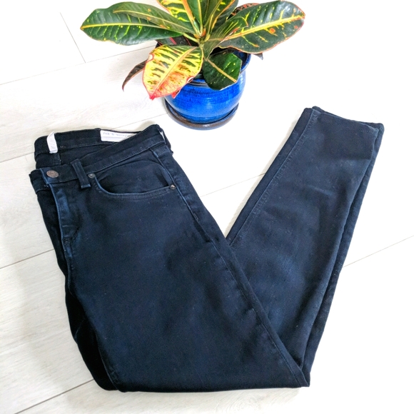 rag & bone High-rise Skinny Ankle Jeans in Coal - Picture 1 of 13